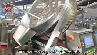 Hot sale Food Processing Heating Cooking Mixing Jacketed Kettle with Mixer