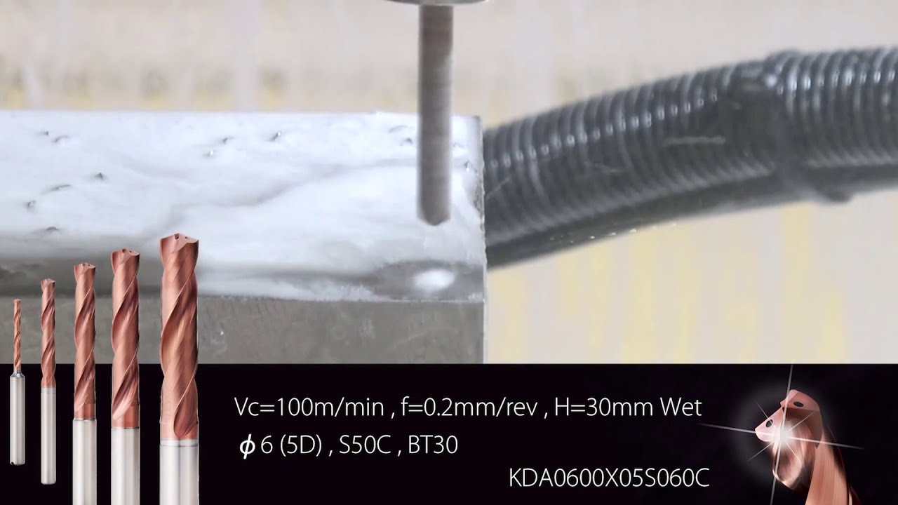 Kyocera Cutting Tools KDA 3xD 5xD Carbide Drill Long Tool Life