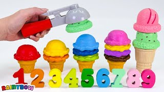 Pretend Play Toy Kitchen with Counting, Numbers & Colors for Preschool Toddlers