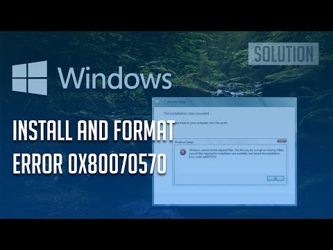 FIX Error 0x80070057 When you Format a Hard Disk Drive to Install Windows 7