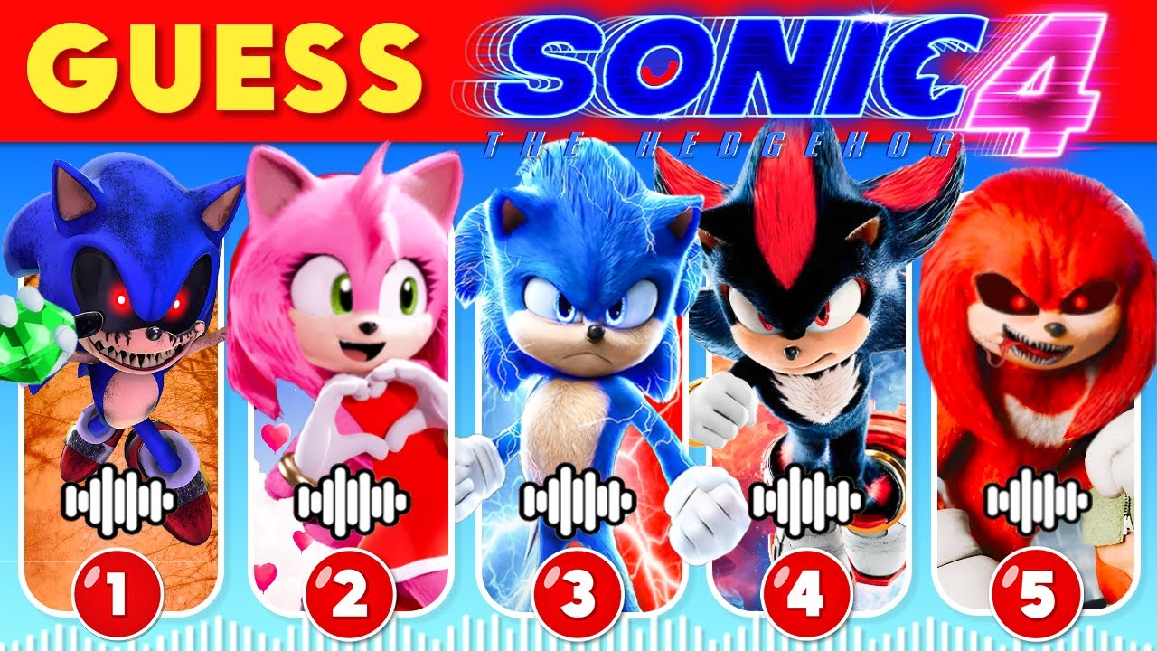 Guess The Sonic The Hedgehog 3 Character by Their Voices and Songs #2 🎬🦔💙 Sonic 3 Movie Songs Quiz