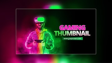 How to Design Gaming YouTube Thumbnail | Adobe Photoshop Cc