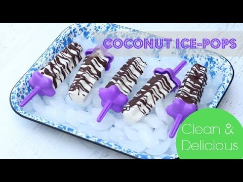 Coconut Frozen Fruit Bars | Clean & Delicious