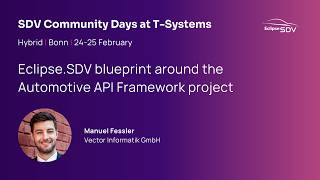 An Eclipse SDV blueprint for the Automotive API Framework project screenshot 5