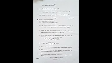 Maths 1-B Intermediate 1st year||Final year question paper of 2023