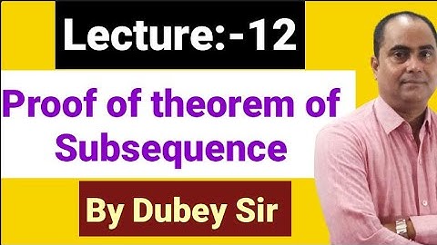 #TheoremOnSubsequence#TheoremOnLimitOfSequence#CSIRNET#GATEMATH#DkMathTutorial#DubeySir