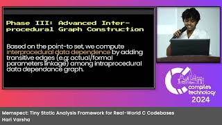 Memspect: Tiny Static Analysis Framework for Real-World C Codebases | Hari varsha | IICT'24