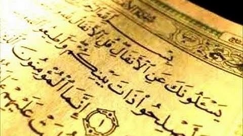 سورة الأنفال وليد الفلوجي