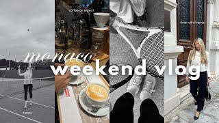 MY FIRST VLOG: Coffee, Tennis, & Coffee │Monaco Diaries, pt.1