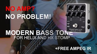 MODERN & VERSATILE Bass Tone Without an Amp?! | Line6 Helix and HX Stomp | +FREE IMPULSE RESONSE