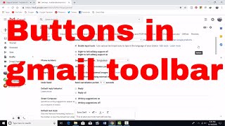 How to change your buttons to text instead of icons in gmail toolbar