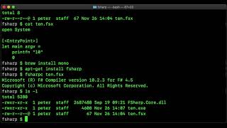 Running a Simple F# Program from the Command Line in macOS