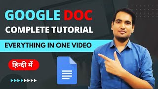 Google Docs Tutorial in Hindi - Make Your Notes Easily | Complate Tutorial Step by Step