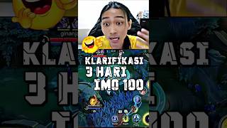 Klarifikasi 3hari imo 100😱 #shorts