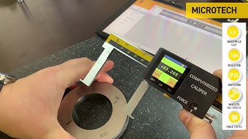 Computerized micron inside groove caliper