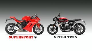 Triumph SPEED TWIN и Ducati Supersport из крайности в крайность