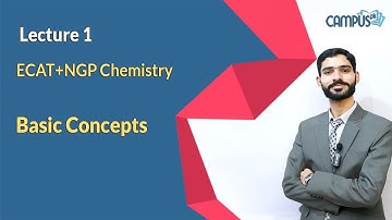 ECAT NGP Chemistry Live Lecture 1, Ch no 1, Basic Concepts