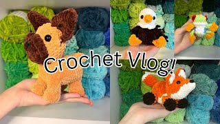 Crochet Vlog! | Pattern Testing, Making Big Plushies, Yarn Haul, and More!