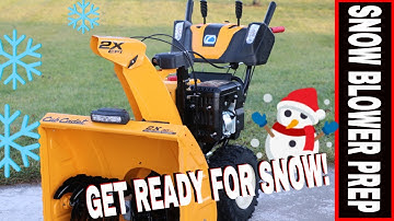 SNOW BLOWER MAINTENANCE TIPS FOR WINTER PREP // FEATURING THE CUB CADET 2X 30" EFI w INTELLIPOWER!