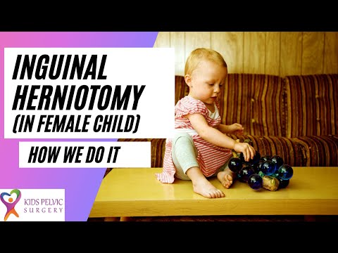Inguinal Hernia Surgery (Herniotomy) in a 3-months female child