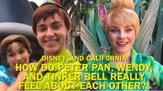 How Do Peter Pan, Wendy, and Tinker Bell REALLY Feel About Each Other?! Disneyland 2023 #disney