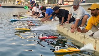 RC Boats RACE In Abu Dhabi Traxxas M41 Spartan Mono Pro boat Horizon TFL ARIANA
