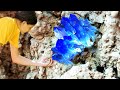 So lucky we found blue crystals and white crystals on depth caves, diamonds, agate | Mr. CRYSTAL