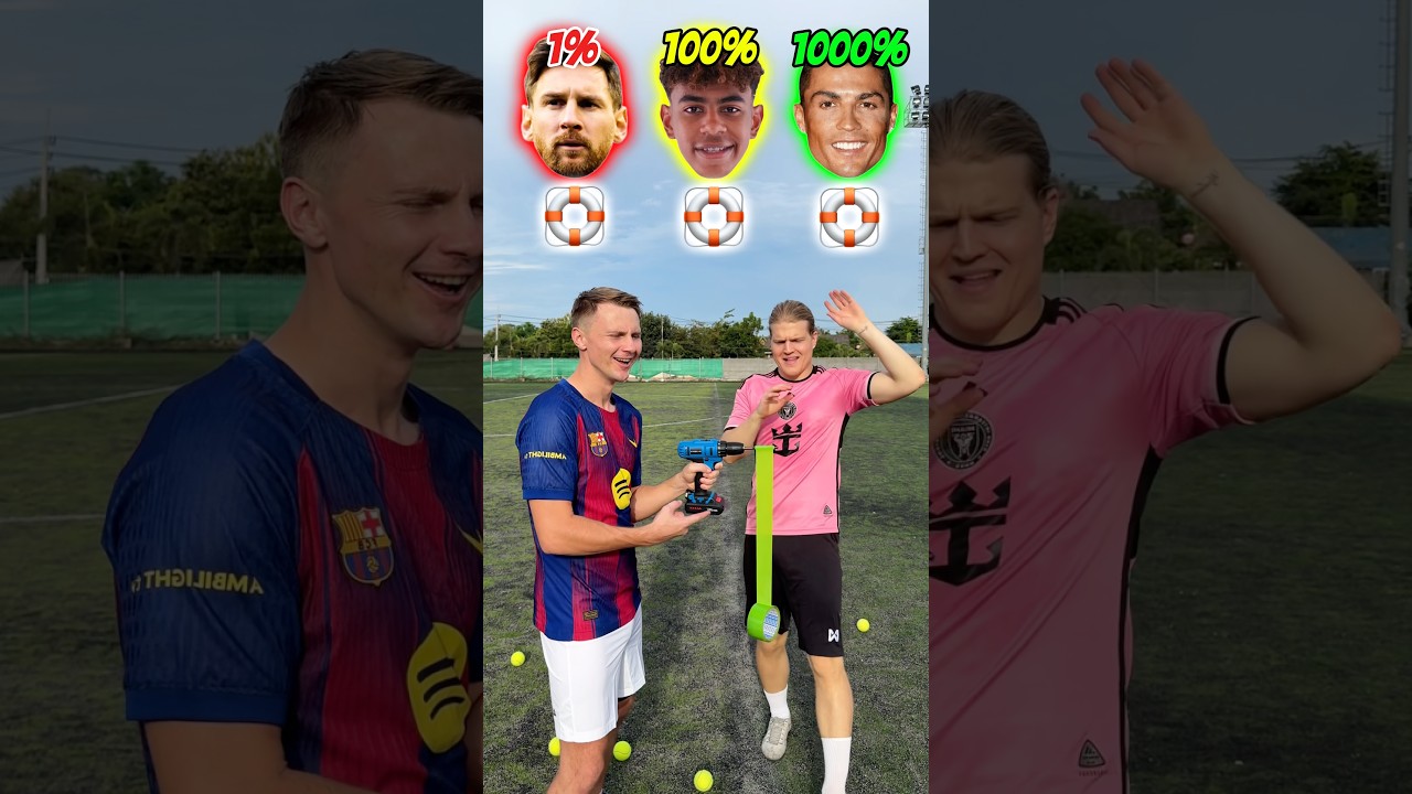 ⚽️🛟SPEED OF FOOTBALLERS PLAYERS VS DRILL AND DUCT TAPE | 🏆 WHO WON?!