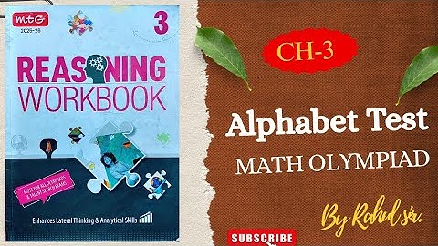 Class-3 Ch-3 Alphabet Test(Reasoning) || Math Olympiad ||