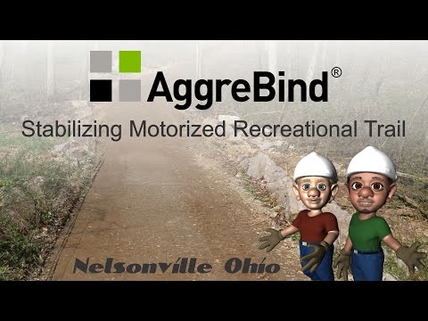 AggreBind Stabilizing Motorized Recreational Trail - video from AggreBind