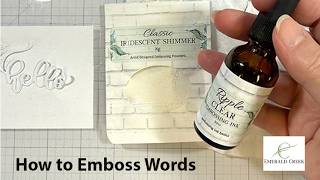 This Embossing Trick Makes Die Cuts Look Like Enamel
