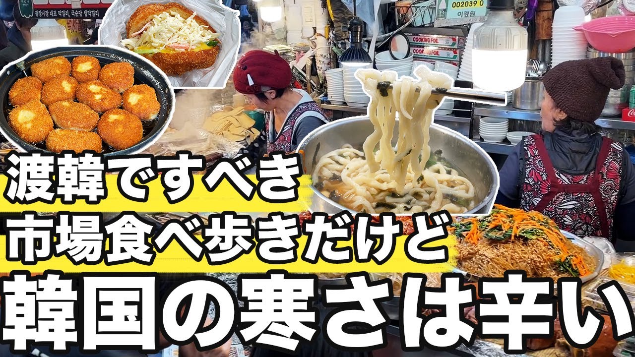 【韓国旅行】真冬にしたい定番食べ歩きだけど超寒いから気をつけて | 韓国グルメ