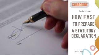 How Fast to Apply for Statutory Declaration for Change Name