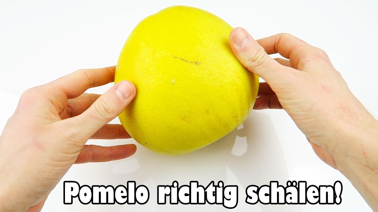 Pomelo richtig schälen Lifehack Anleitung YouTube