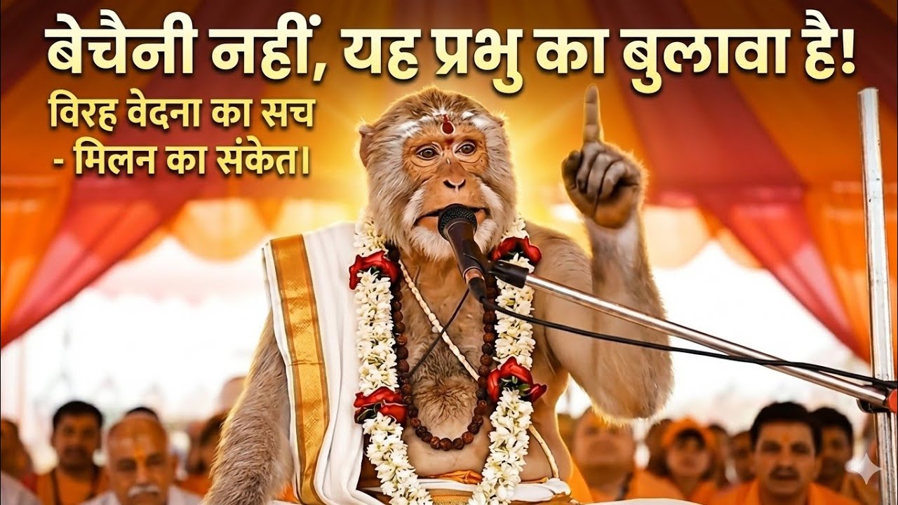 जब प्रभु के बिना एक पल भी जीना मुश्किल हो जाए... तो समझ लें यह होने वाला है! 😭 Bandar Baba Original