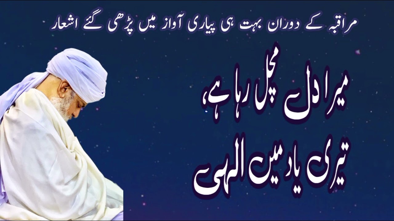 Mera Dil Machal Raha Hai | Muraqba ke doran Parhe gaye Ashaar | Peer Zulfiqar Ahmed Naqshbandi DB