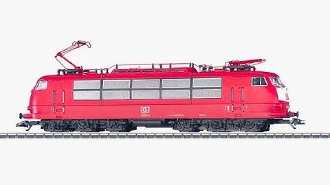 Märklin DB BR 103 Electric Locomotive pulling DB InterRegio "Autoreisezug" Passenger Train