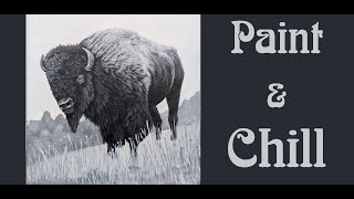How to paint a Bison Step by Step!