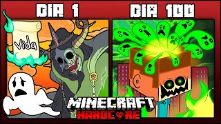 ⚪ SOBREVIVÍ 100 Días SIENDO UN ALMA en Minecraft HARDCORE