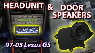 Installing Head Unit & Speakers In 9705 Lexus GS (DETAILED)