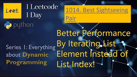 leet 1014 Best sightseeing pair