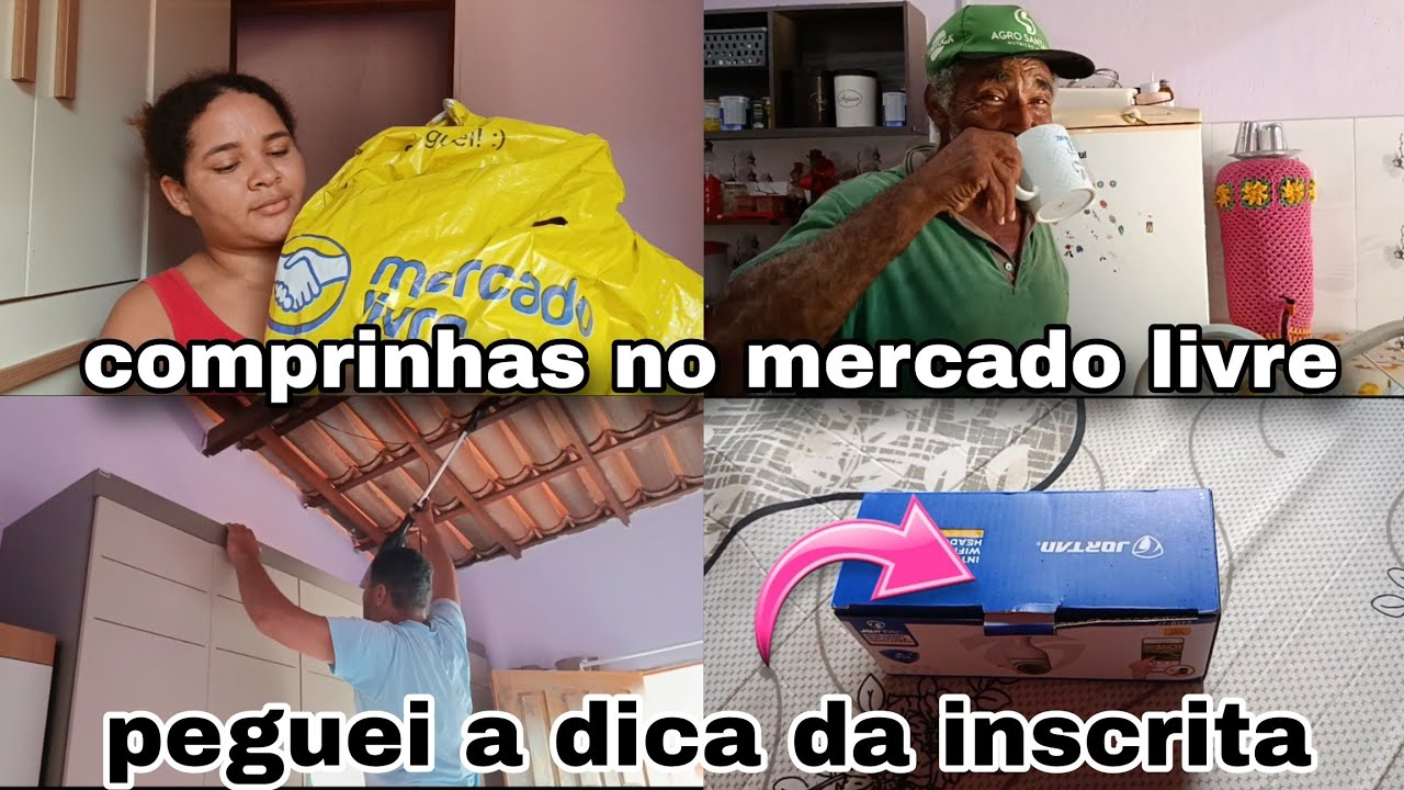 Comprinhas no mercado livre/ coloquei a câmera 