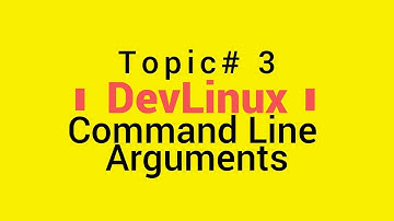 Bash Shell Scripting - Topic# 3 - Command Line Arguments