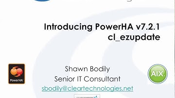 PowerHA SystemMirror 7.2.1 cl_ezupdate demo