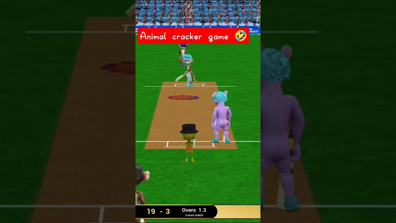 Animal cricket funny game 🤣 