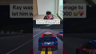 Ray was begging Yourrage to let him win the $100,000 😭❤️🩹 nascar 25