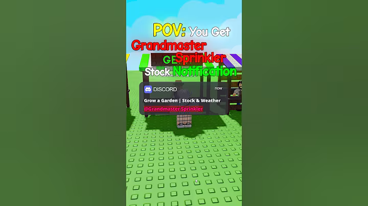💦POV: Grandmaster Sprinkler in Stock #growagarden