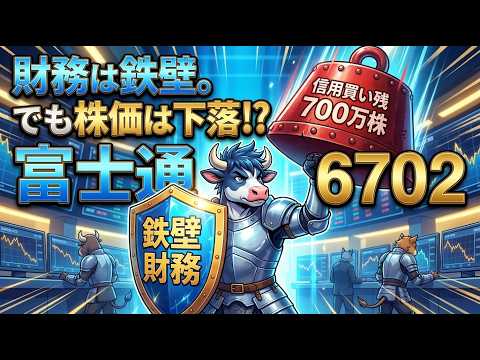 【6702 富士通】財務は鉄壁、でも株価はなぜ下がる？信用買い残700万株の罠