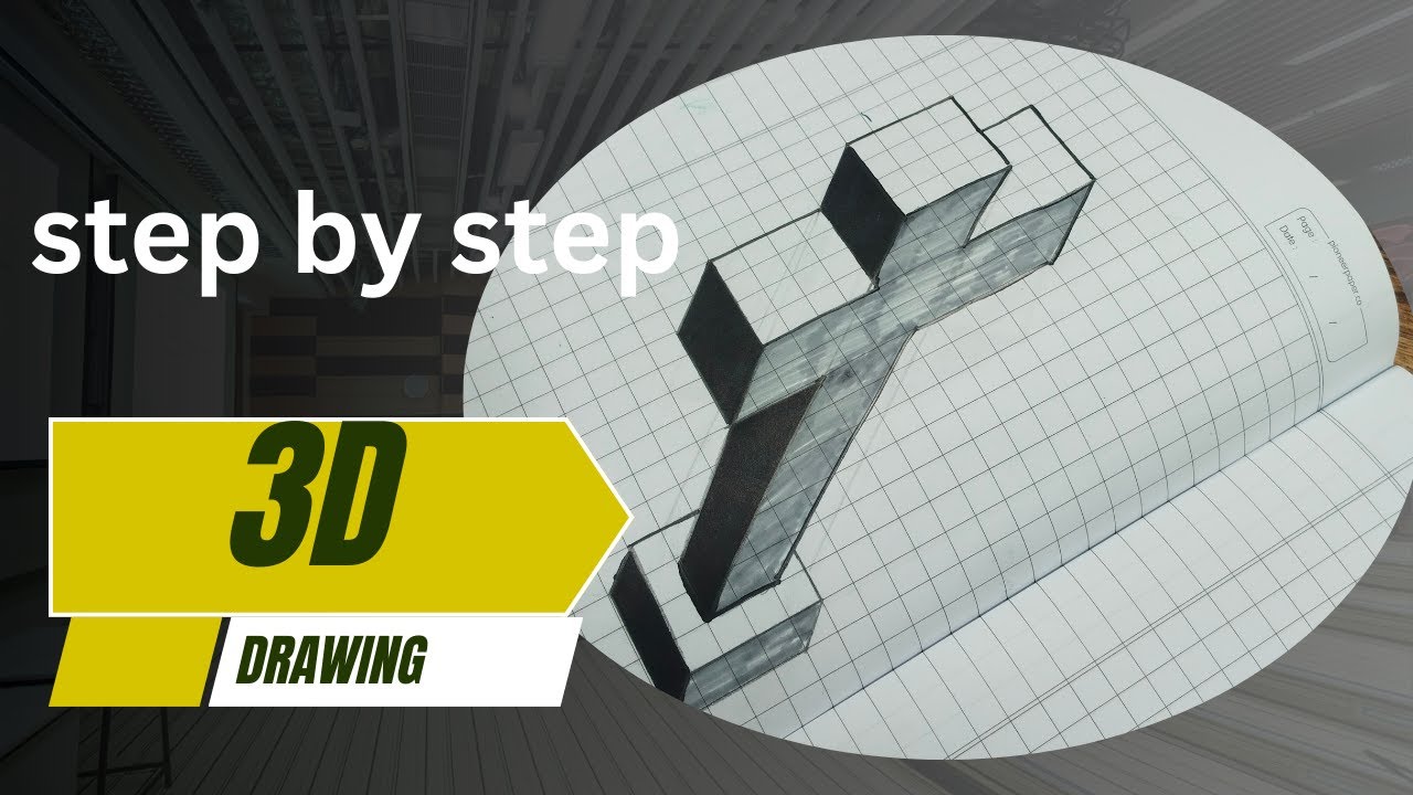 3D Letter T Drawing 😱 | Realistic Optical Illusion Step by Step