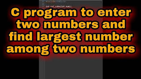 C program to enter two numbers and find largest number among two numbers || #shorts #reels #game